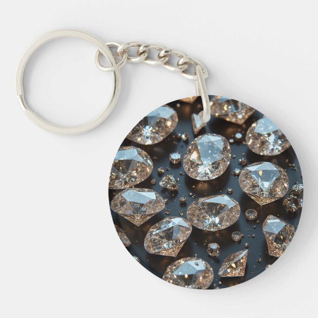 Diamond Keychains looks real diamond luxury (Front)