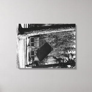 Diamond Lake, Oregon Cabin View Photograph Canvas Print