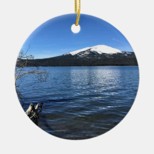 Diamond Lake, Oregon Ceramic Tree Decoration