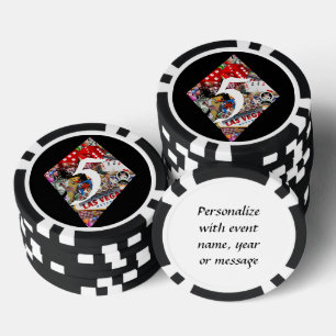 Diamond - Las Vegas Playing Card Shape Poker Chips