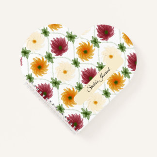 Diamond Lattice Pattern Multicoloured Notebook