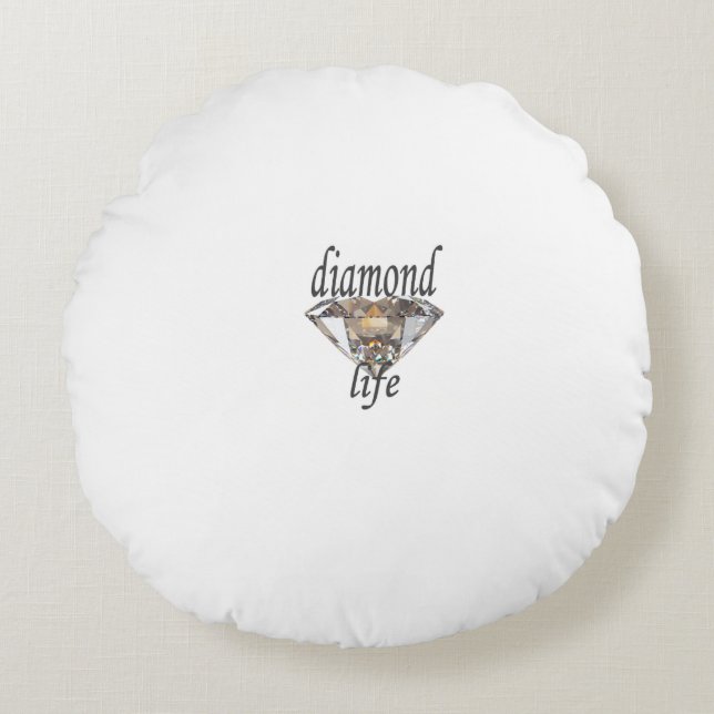 Diamond Life Round Cushion (Front)