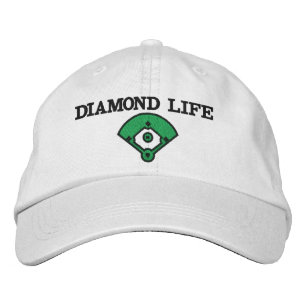 Diamond Life Softball Embroidered Hat