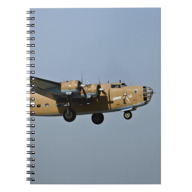 Diamond Lil B-24 Bomber, landing at Oshkosh, Notebook (Front)