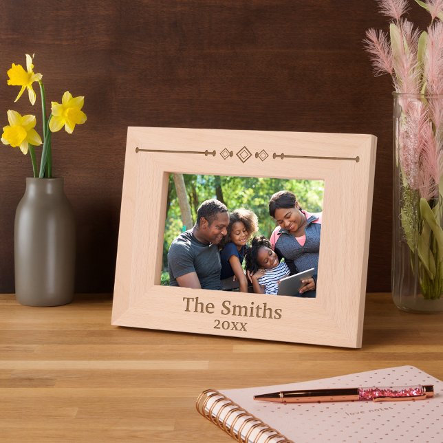 Diamond Line Family Name and Date Etched Frames (Creator Uploaded)
