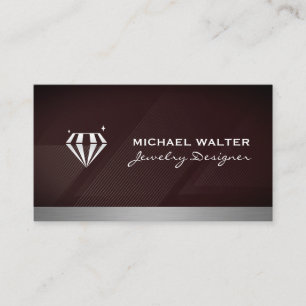 Diamond Logo Jewellery Store Business Card