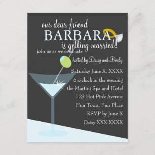 Diamond Martini Invitation