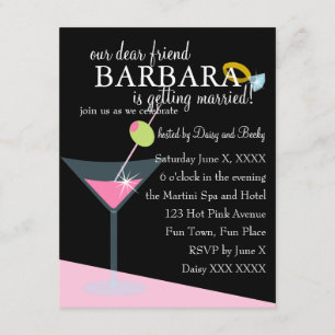 Diamond Martini Invitation