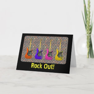 Diamond Metal Guitars Card