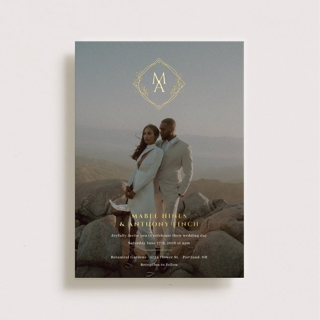 Diamond Monogram and Photo Wedding (Creator Uploaded)
