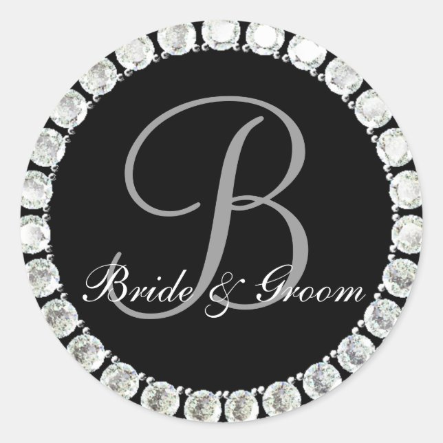 Diamond monogram B customisable seal (Front)