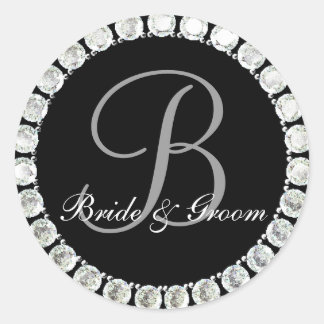 Diamond monogram B customisable seal
