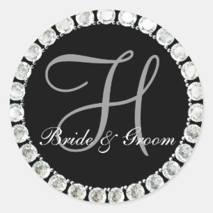 Diamond monogram H customisable seal