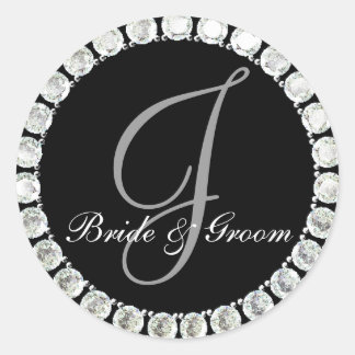 Diamond monogram J customisable seal