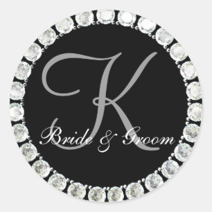 Diamond monogram K customisable seal