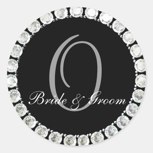 Diamond monogram O customisable seal (Front)