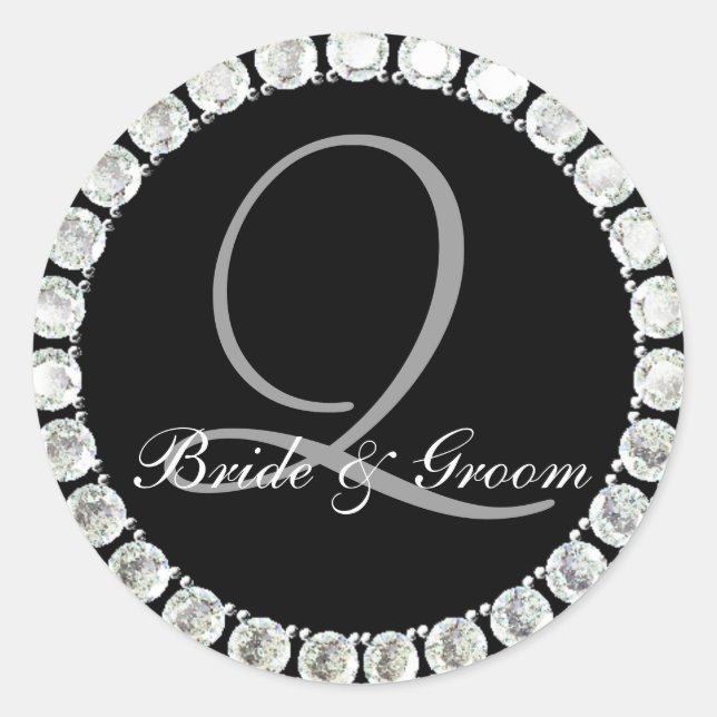 Diamond monogram Q customisable seal (Front)