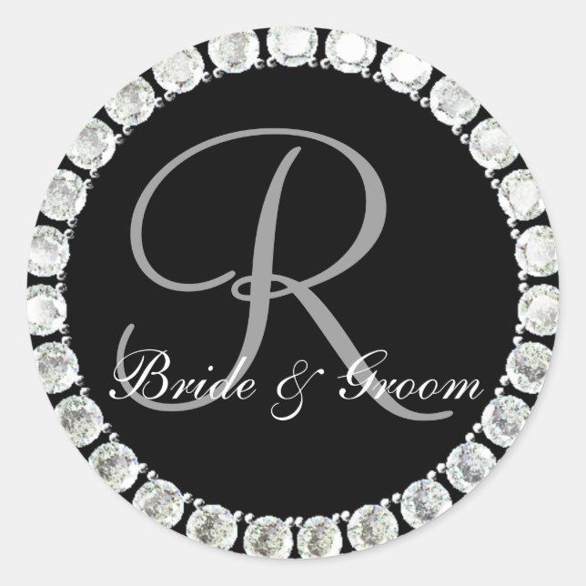 Diamond monogram R customisable seal (Front)