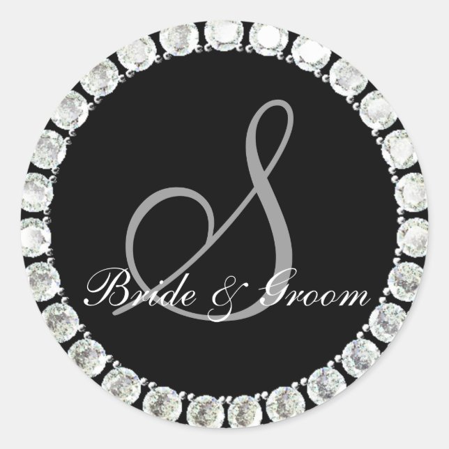 Diamond monogram S customisable seal (Front)