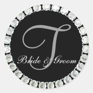 Diamond monogram T customisable seal