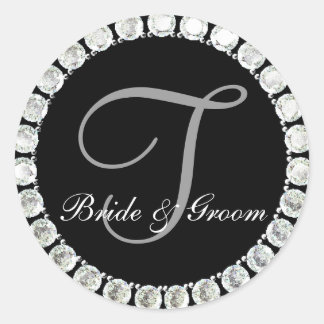 Diamond monogram T customisable seal