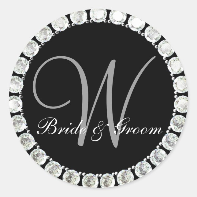 Diamond monogram W customisable seal (Front)