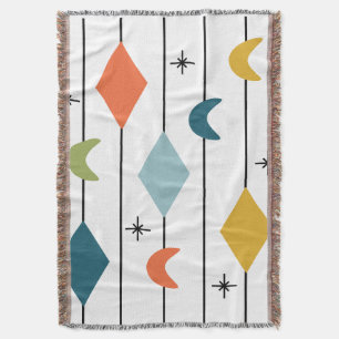 Diamond Moons Throw Blanket