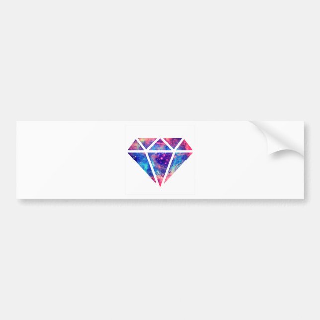 Diamond Nebula Design Bumper Sticker (Front)