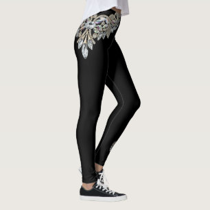 Diamond Necklace Print Leggings