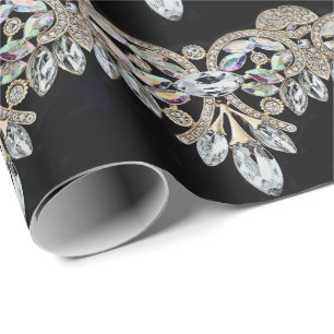 Diamond necklace wrapping paper