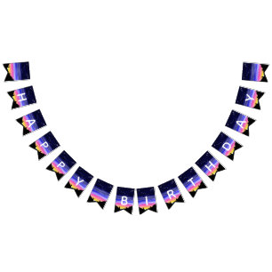Diamond Night Bunting Flags