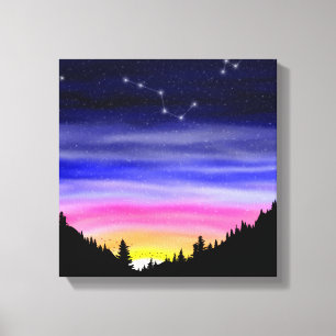 Diamond Night Canvas Print
