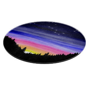 Diamond Night Cutting Board