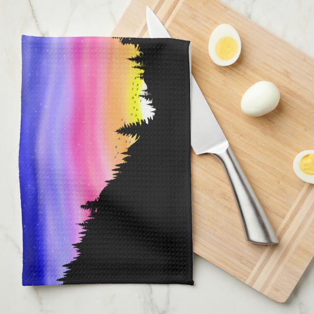 Diamond Night Kitchen Towel (Quarter Fold)