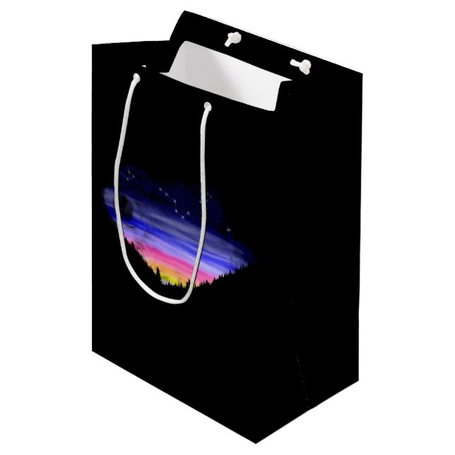 Diamond Night Medium Gift Bag (Front Angled)