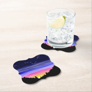Diamond Night Paper Coaster