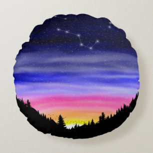 Diamond Night Round Cushion