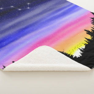 Diamond Night Sherpa Blanket