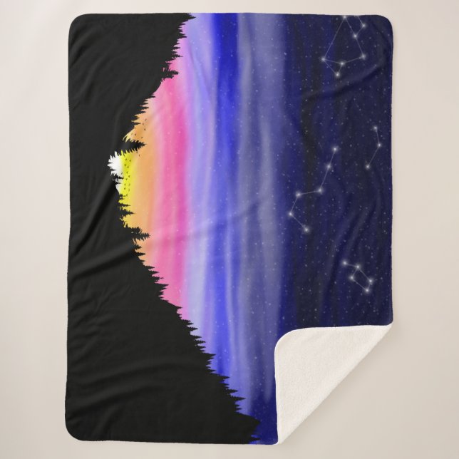 Diamond Night Sherpa Blanket (Front)