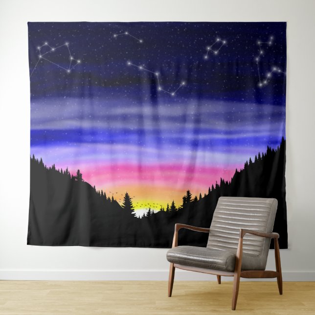 Diamond Night Tapestry (In Situ (Horizontal))