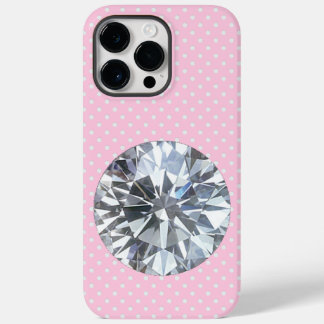 Diamond on pink Case-Mate iPhone 14 pro max case