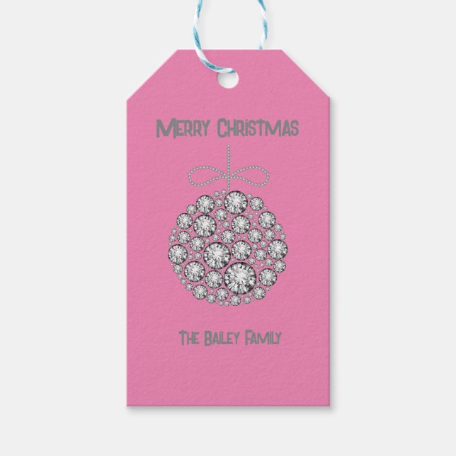 Diamond Ornament Gift Tags (Front)