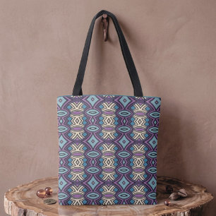 Diamond & Oval Symmetry Tote Bag