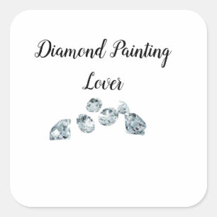 Diamond Painting Lover Square Sticker