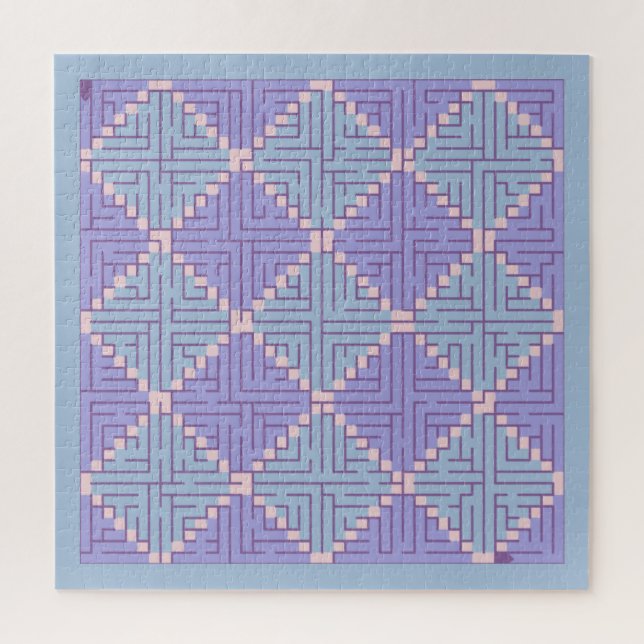 Diamond Patchwork Maze Jigsaw Puzzle (Vertical)