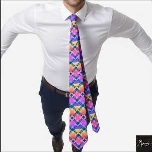 diamond pattern 2 tie