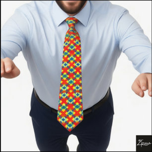 diamond pattern 2 tie