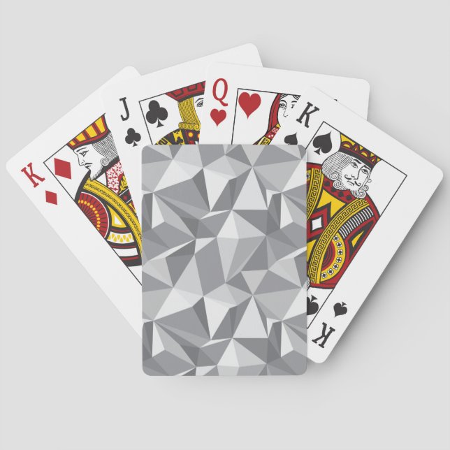 Diamond Pattern - Abstract Polygon Playing Cards (Back)