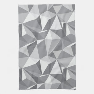 Diamond Pattern - Abstract Polygon Tea Towel