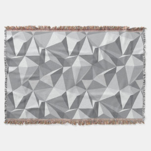 Diamond Pattern - Abstract Polygon Throw Blanket